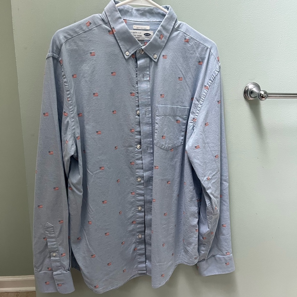 Old Navy American Flag Oxford